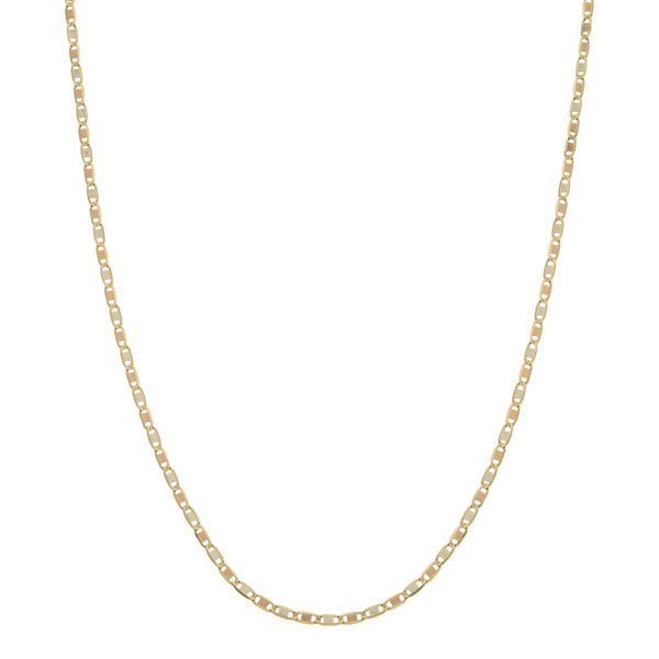 Collar eslabón nudo marino en oro amarillo 14 kilates.