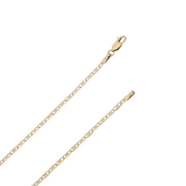 Collar eslabón nudo marino en oro amarillo 14 kilates.