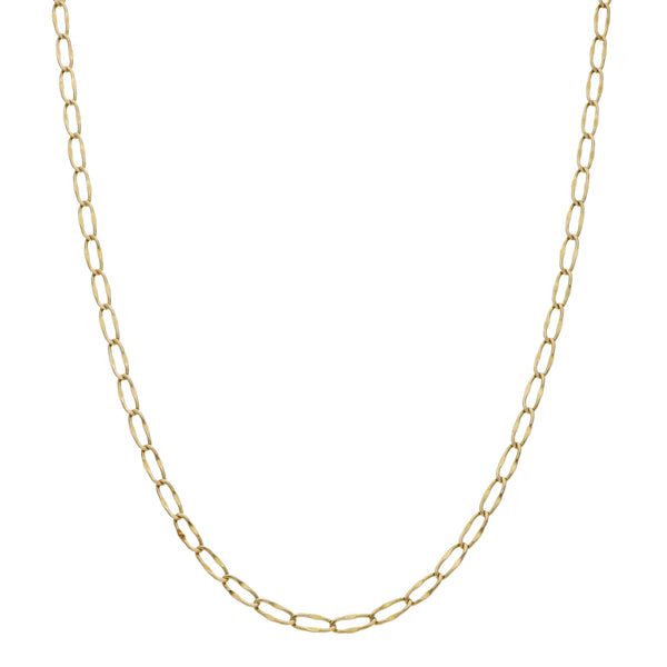 Collar eslabón encontrado en oro amarillo 14 kilates.