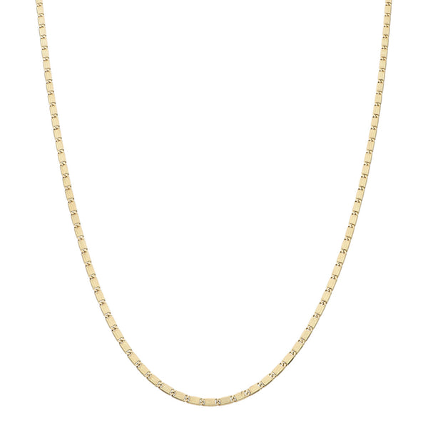 Collar eslabón nudo marino en oro amarillo 14 kilates.
