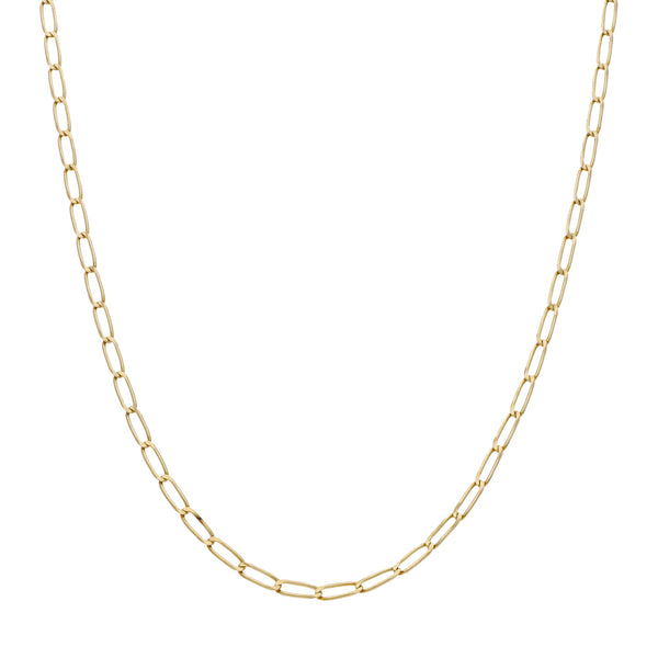 Collar eslabón encontrado en oro amarillo 14 kilates.