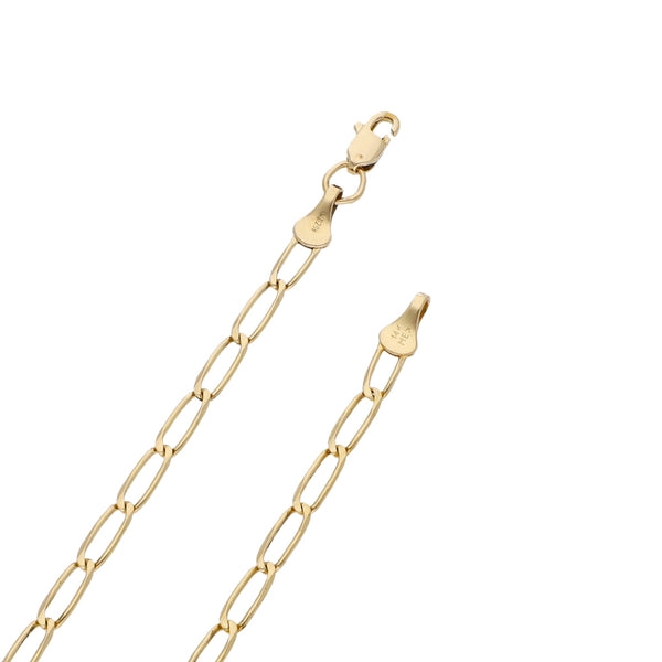 Collar eslabón encontrado en oro amarillo 14 kilates.