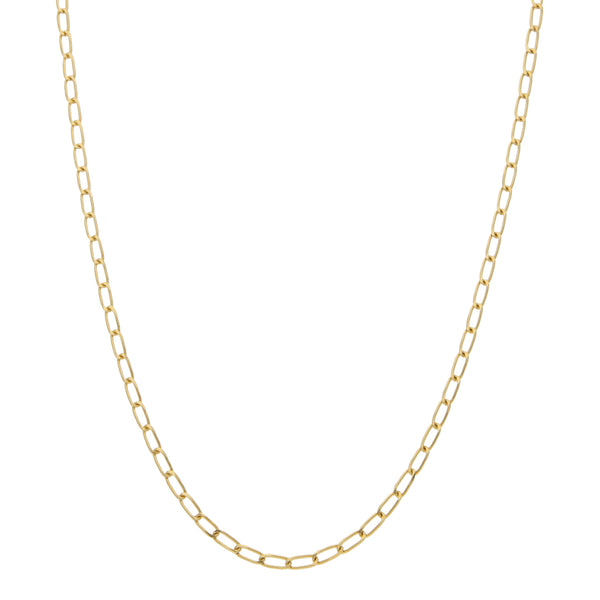 Collar eslabón encontrado en oro amarillo 14 kilates.