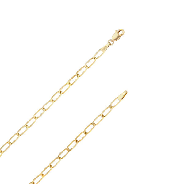 Collar eslabón encontrado en oro amarillo 14 kilates.