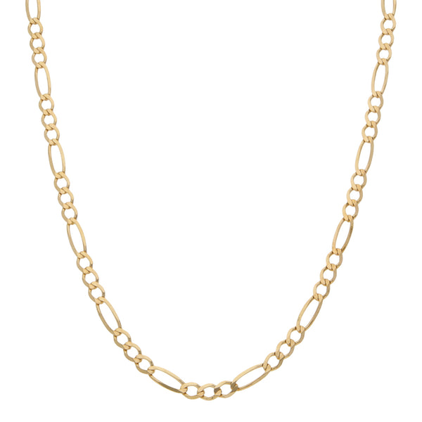 Collar de tres eslabones por uno en oro amarillo 14 kilates.