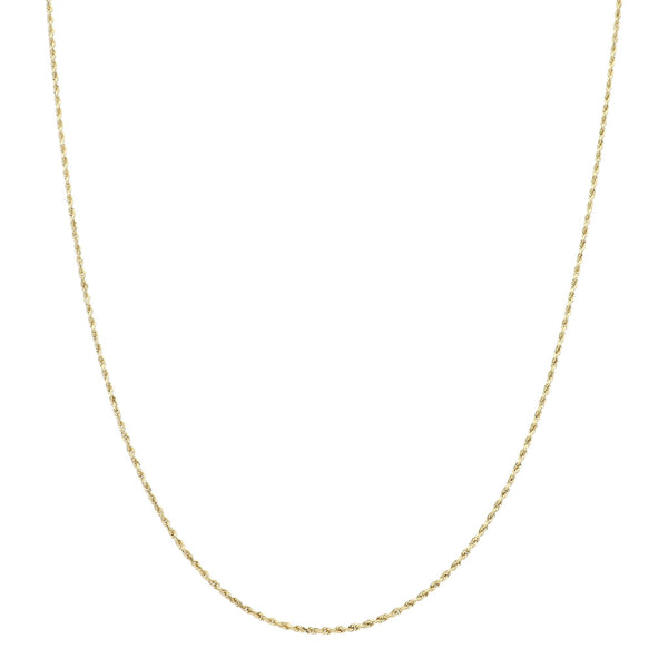 Collar eslabón torzal en oro amarillo 14 kilates.