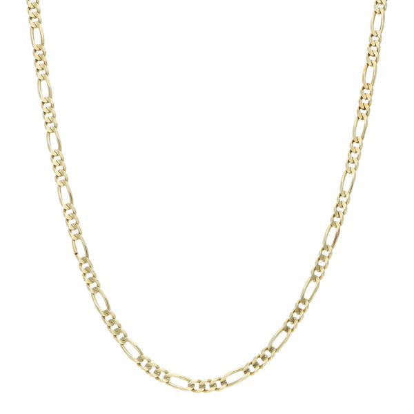 Collar de tres eslabones por uno en oro amarillo 14 kilates.