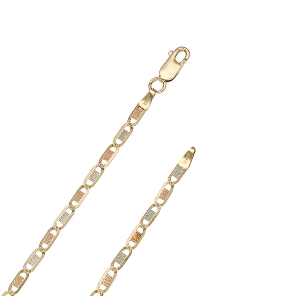 Collar eslabón nudo marino en oro amarillo 14 kilates.