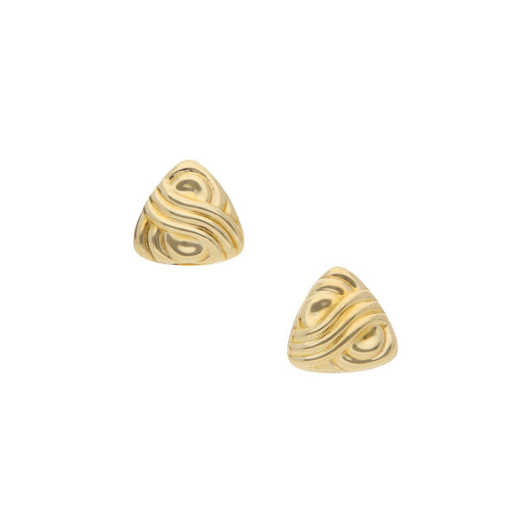 Broqueles huecos en oro amarillo 14 kilates.