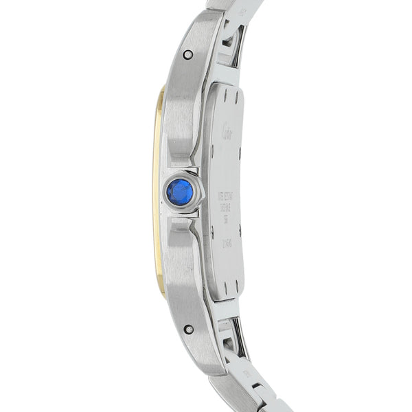 Reloj Cartier caballero/unisex modelo Santos Galbeé vistas en oro amarillo 18 kilates.