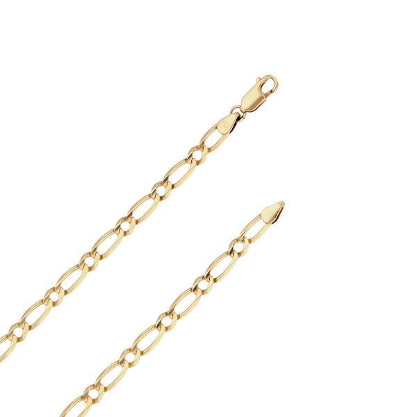 Collar eslabón combinado en oro amarillo 14 kilates.