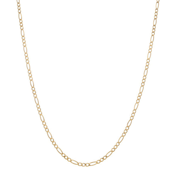 Collar de tres eslabones por uno en oro rosa 14 kilates.