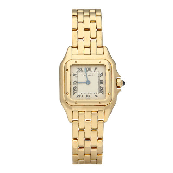 Reloj Cartier para dama modelo Panthere en oro amarillo 18 kilates.