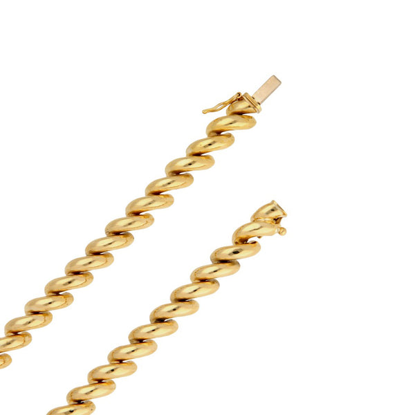 Gargantilla eslabón articulado en oro amarillo 18 kilates.