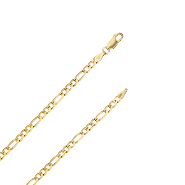 Collar de tres eslabones por uno en oro amarillo 14 kilates.