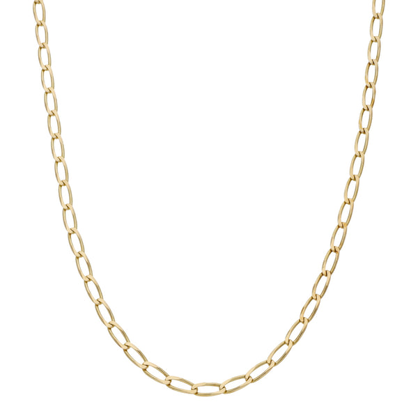 Collar eslabón encontrado en oro amarillo 14 kilates.