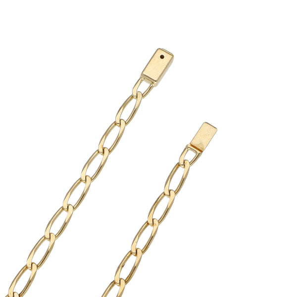 Collar eslabón encontrado en oro amarillo 14 kilates.