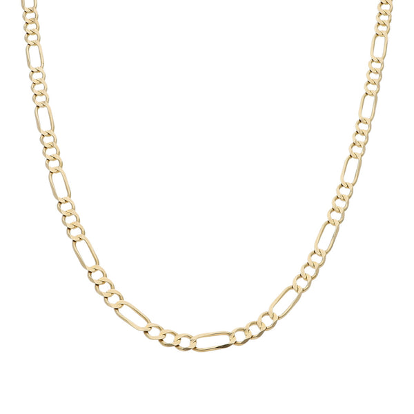 Collar de tres eslabones por uno en oro amarillo 14 kilates.
