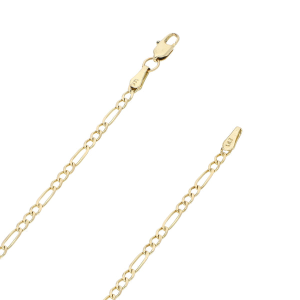 Collar de tres eslabones por uno en oro amarillo 14 kilates.