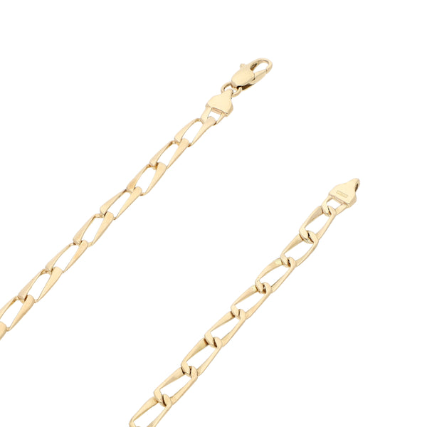 Collar eslabón encontrado en oro amarillo 14 kilates.