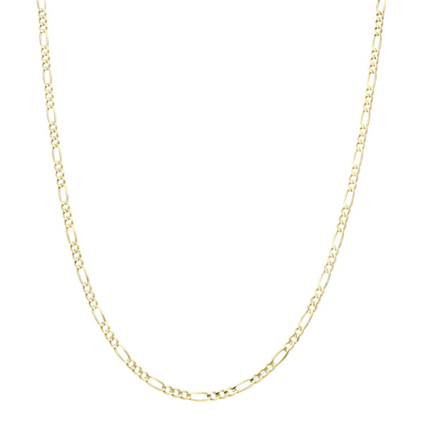 Collar de tres eslabones por uno en oro amarillo 14 kilates.