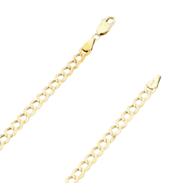 Collar eslabón encontrado en oro amarillo 14 kilates.
