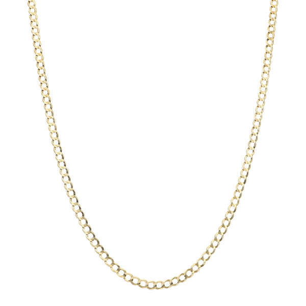 Collar eslabón barbado en oro amarillo 14 kilates.