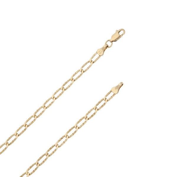 Collar eslabón encontrado en oro amarillo 14 kilates.
