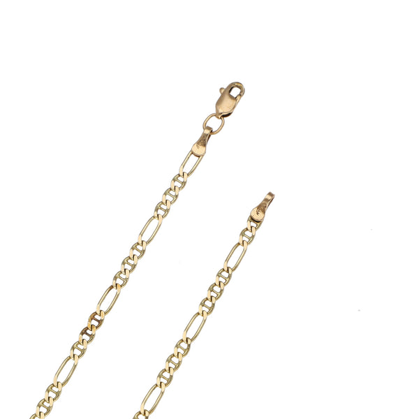 Collar eslabón combinado en oro amarillo 14 kilates.