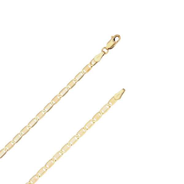 Collar eslabón nudo marino en oro amarillo 14 kilates.