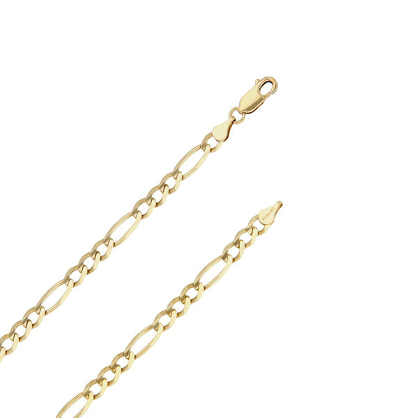Collar de tres eslabones por uno en oro amarillo 14 kilates.