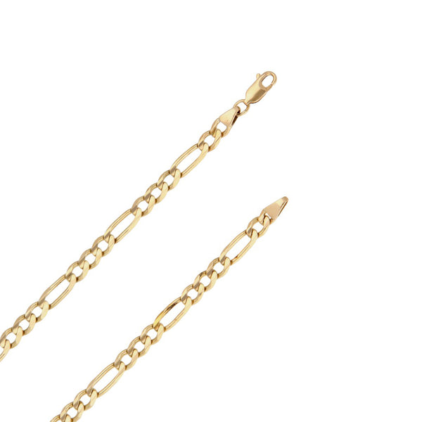Collar de tres eslabones por uno en oro amarillo 14 kilates.