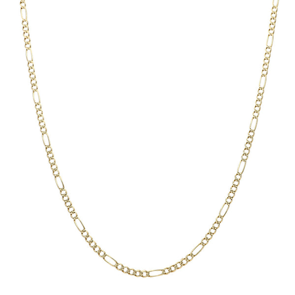 Collar de cinco eslabones por uno en oro amarillo 14 kilates.