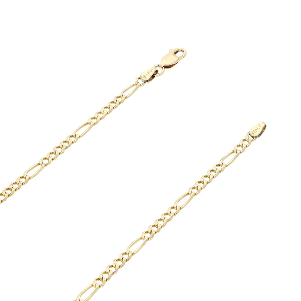 Collar de cinco eslabones por uno en oro amarillo 14 kilates.