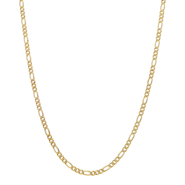 Collar de tres eslabones por uno en oro amarillo 14 kilates.