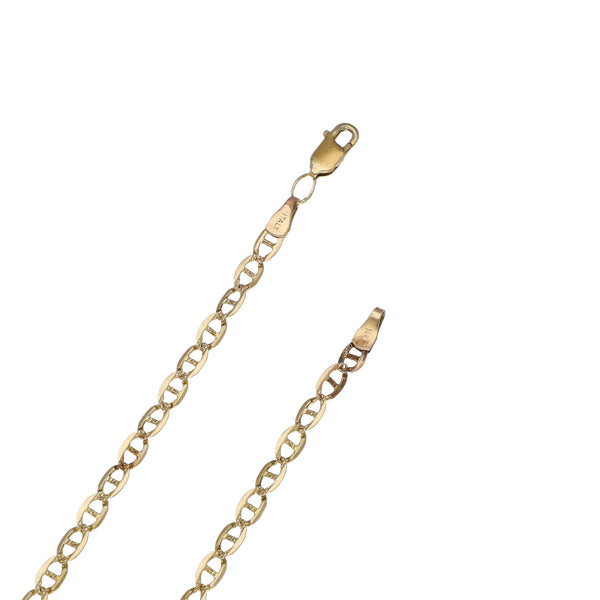 Collar eslabón nudo marino en oro amarillo 14 kilates.