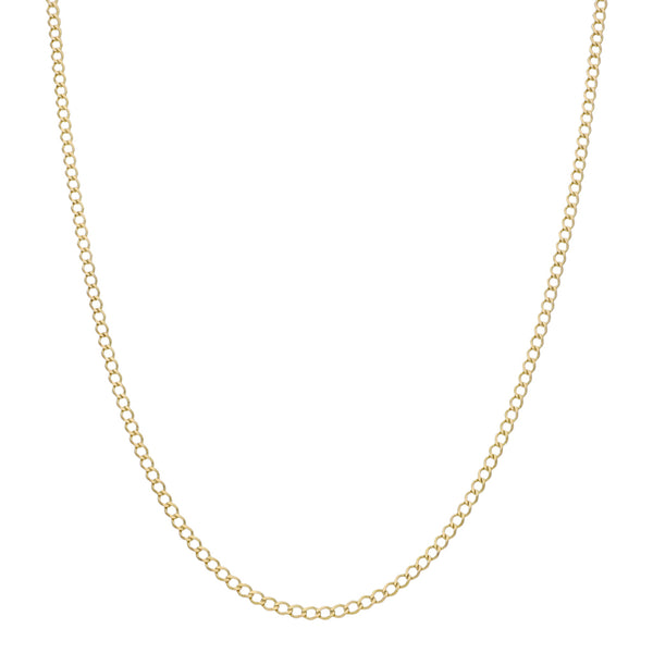 Collar eslabón encontrado en oro amarillo 14 kilates.