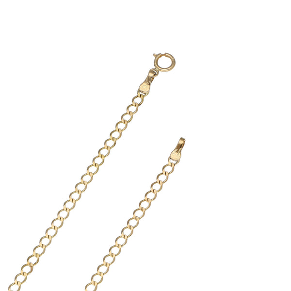 Collar eslabón encontrado en oro amarillo 14 kilates.