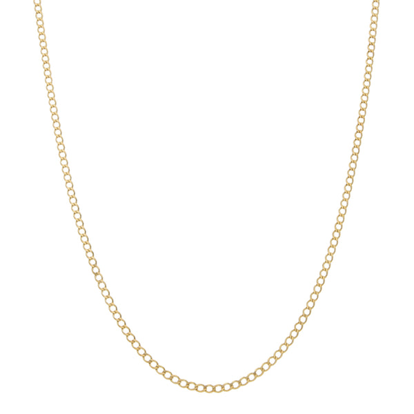 Collar eslabón encontrado en oro amarillo 14 kilates.