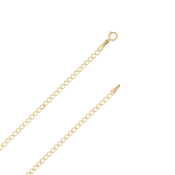 Collar eslabón encontrado en oro amarillo 14 kilates.