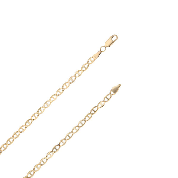 Collar eslabón nudo marino en oro amarillo 14 kilates.