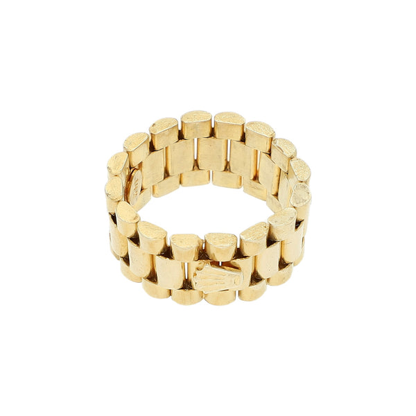 Argolla articulada en oro amarillo 14 kilates.