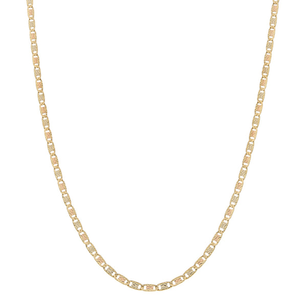 Collar eslabón nudo marino en oro amarillo 14 kilates.