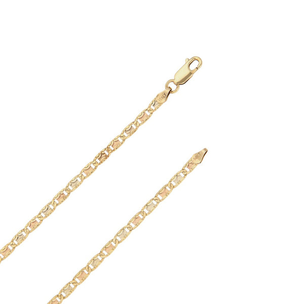 Collar eslabón nudo marino en oro amarillo 14 kilates.