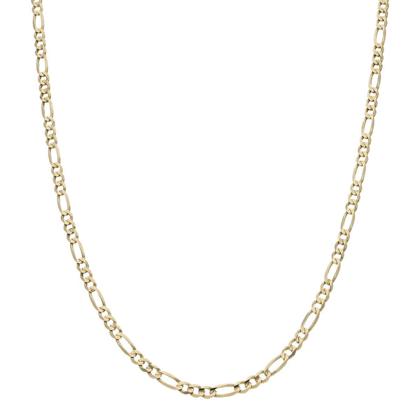 Collar de tres eslabones por uno en oro amarillo 14 kilates.