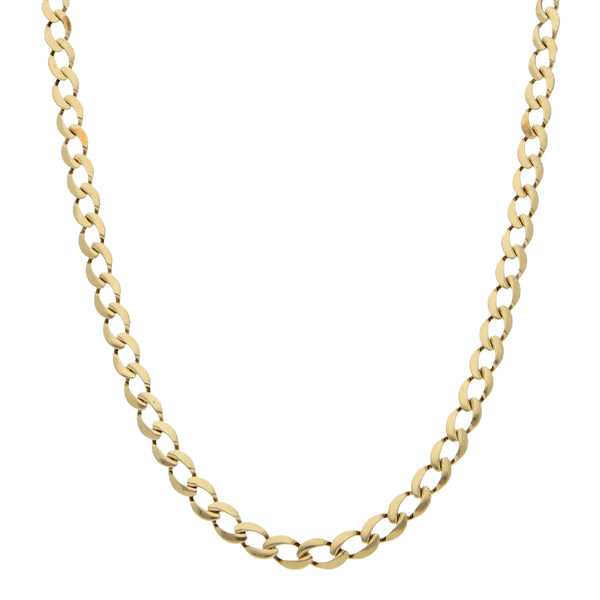 Collar eslabón encontrado en oro amarillo 14 kilates.
