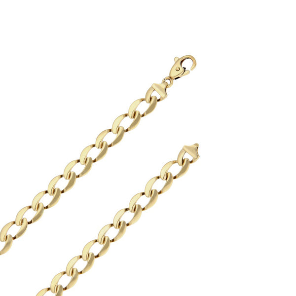 Collar eslabón encontrado en oro amarillo 14 kilates.