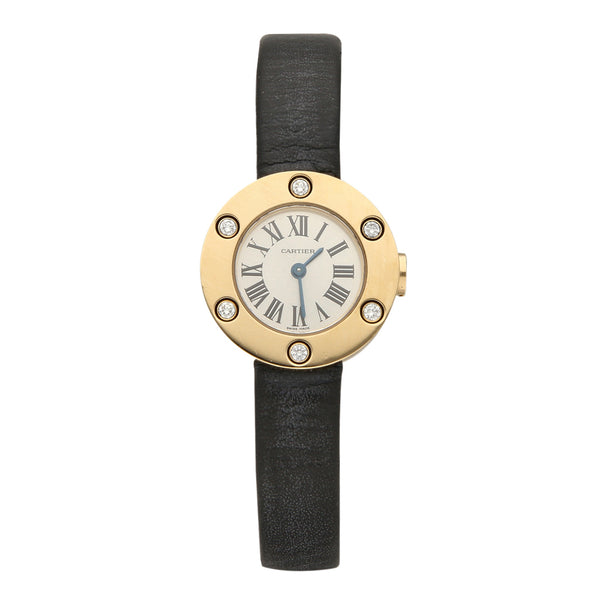 Reloj Cartier para dama modelo Love caja y broche en oro amarillo 18 kilates.