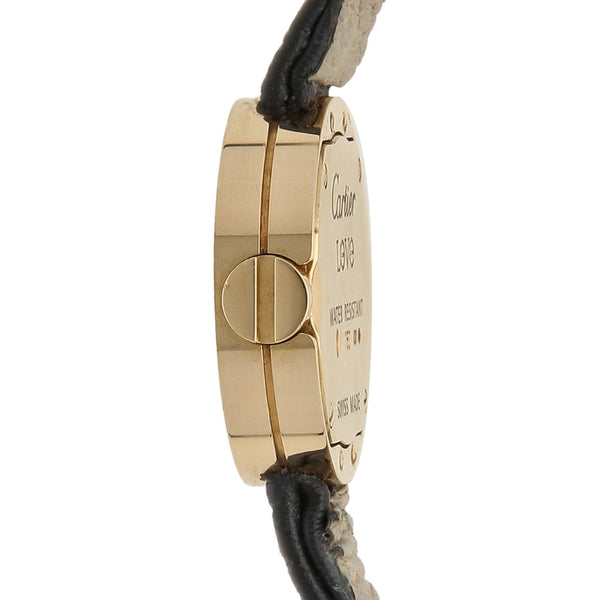Reloj Cartier para dama modelo Love caja y broche en oro amarillo 18 kilates.