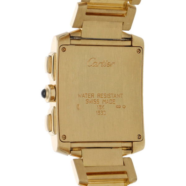 Reloj Cartier para caballero/unisex modelo Tank Française en oro amarillo 18 kilates.